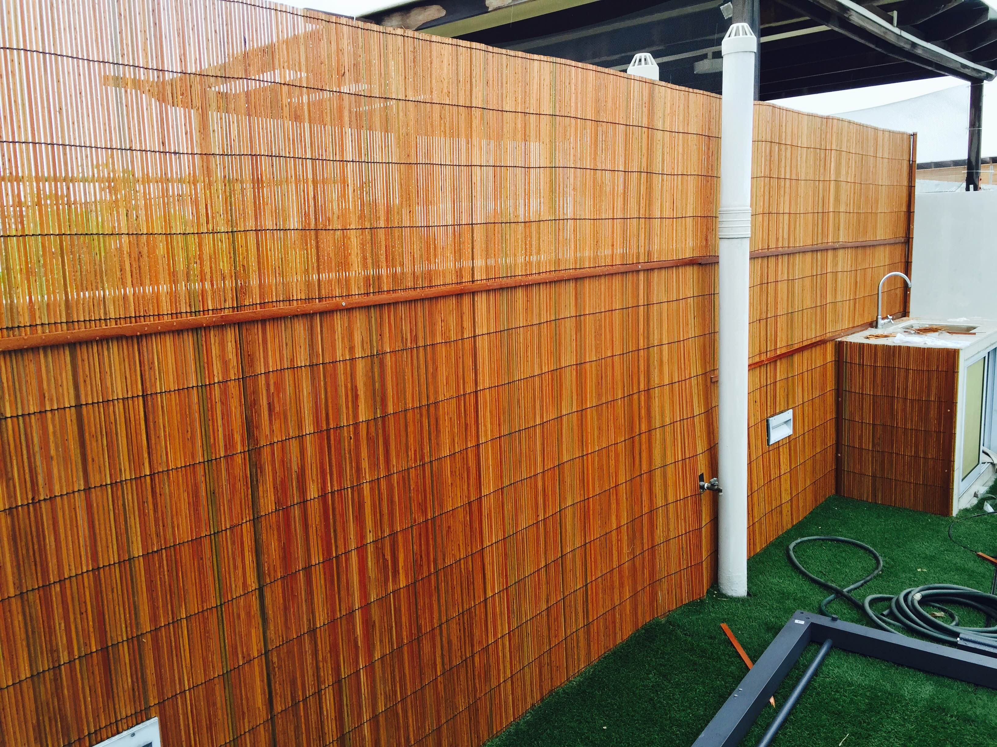 Bamboo Blinds Fencing (Holes cut to size)