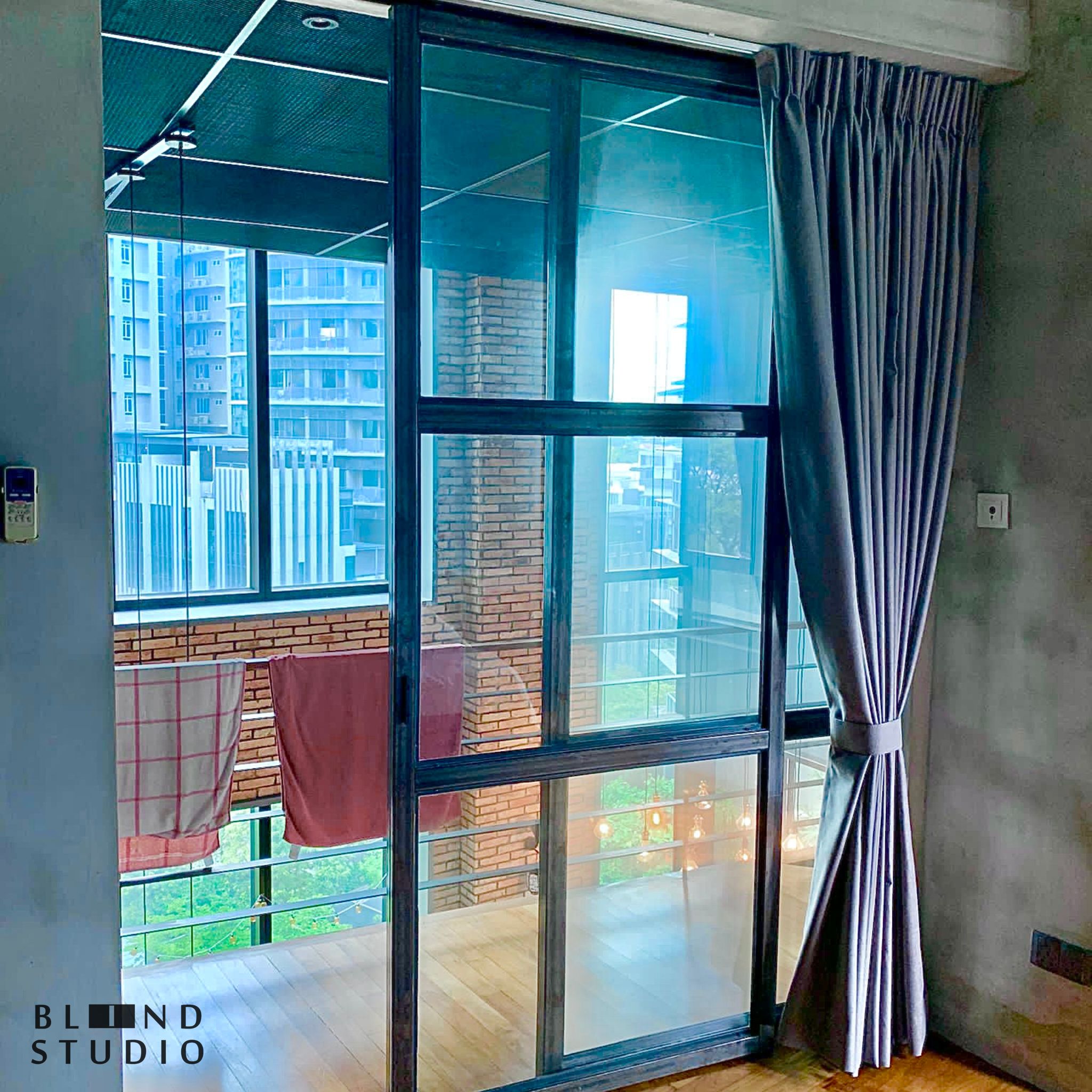 Night curtain at bukit timah loft