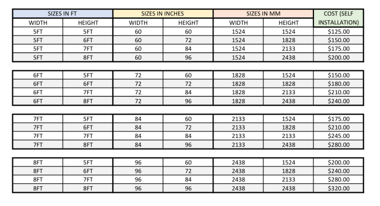 READY MADE BAMBOO BLINDS
